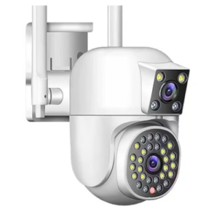 Camara Ip Exterior Doble Lente