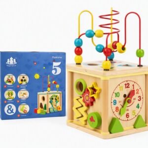 Cubo de actividades con ábaco