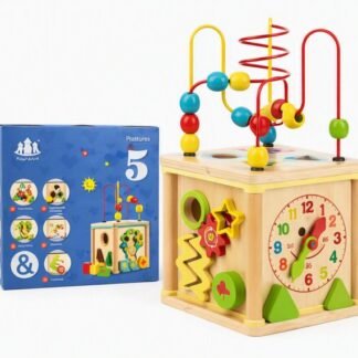 Cubo de actividades con ábaco