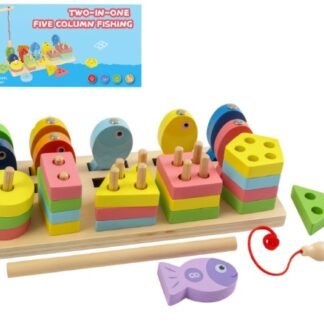 Juego 2 en 1 – Pesca y encaje geométrico