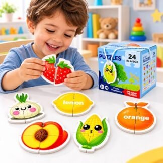Rompecabezas de madera – Frutas y vegetales 48 piezas
