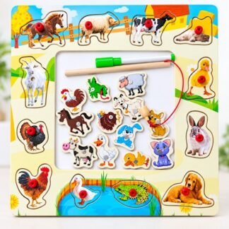 Tablero encajable con perillas – Animales de granja