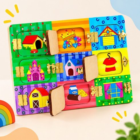 Tablero de puertas para descubrir